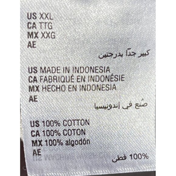 Alfani Mens XXL Light Gray Short Sleeve Button-Up Shirt 100% Cotton - Picture 5 of 5